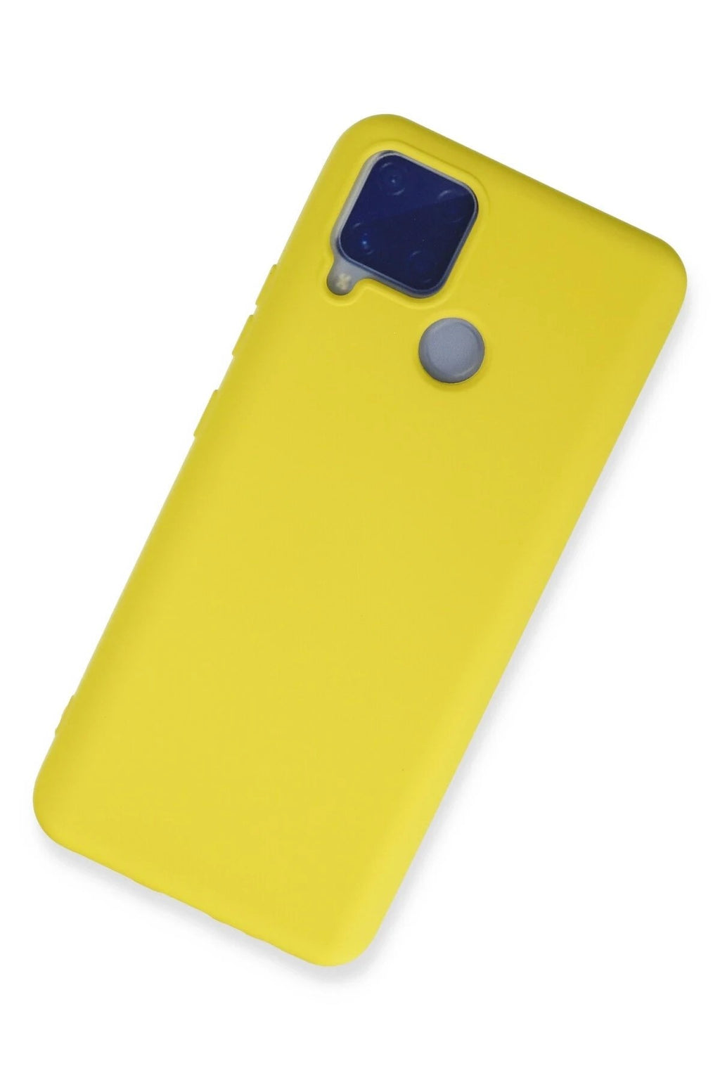 Mey İthalat® Realme C15 Kılıf Nano içi Kadife Silikon - Sarı