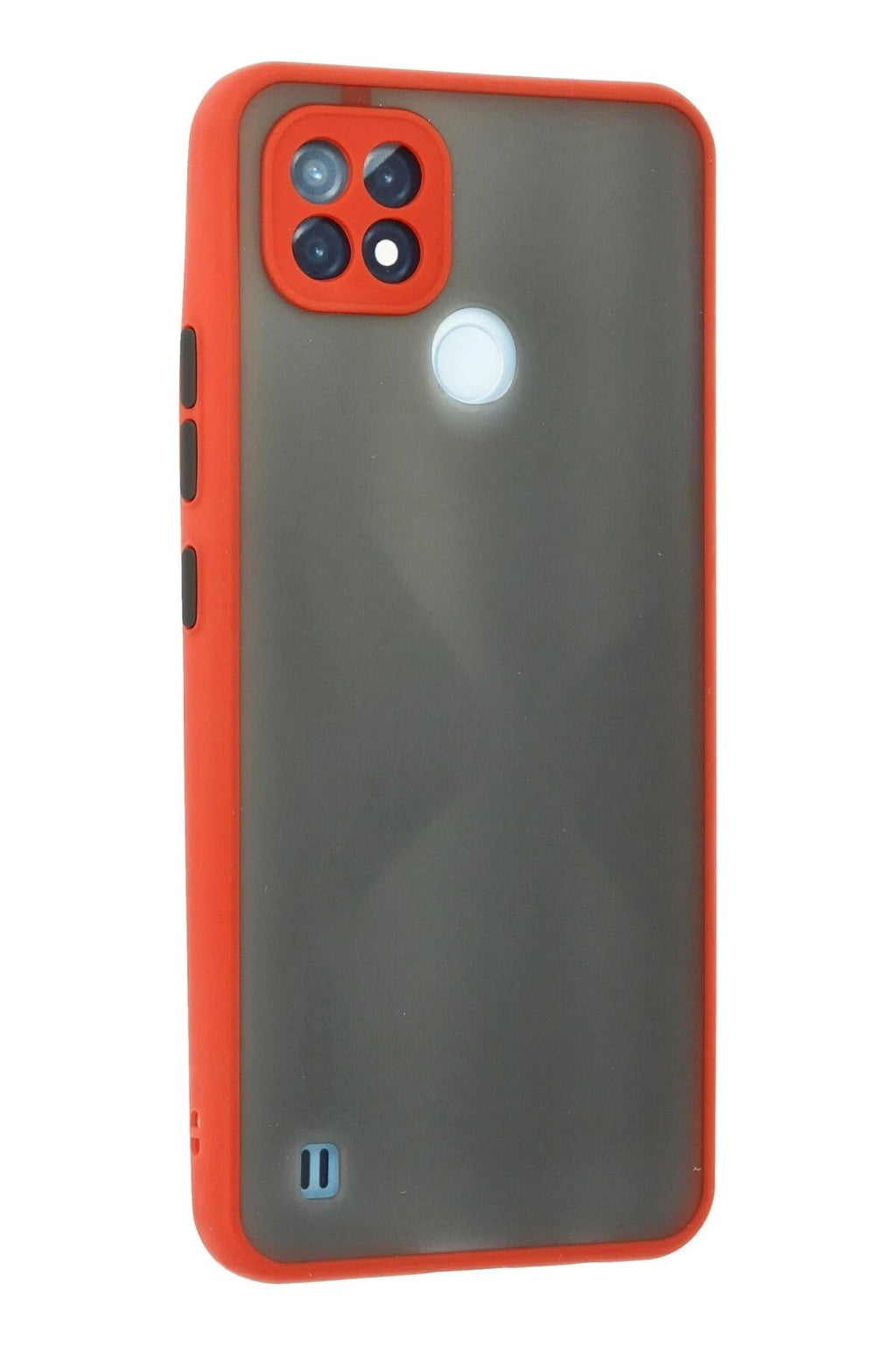 Mey İthalat® Realme C21 Kılıf Montreal Silikon Kapak - Kırmızı