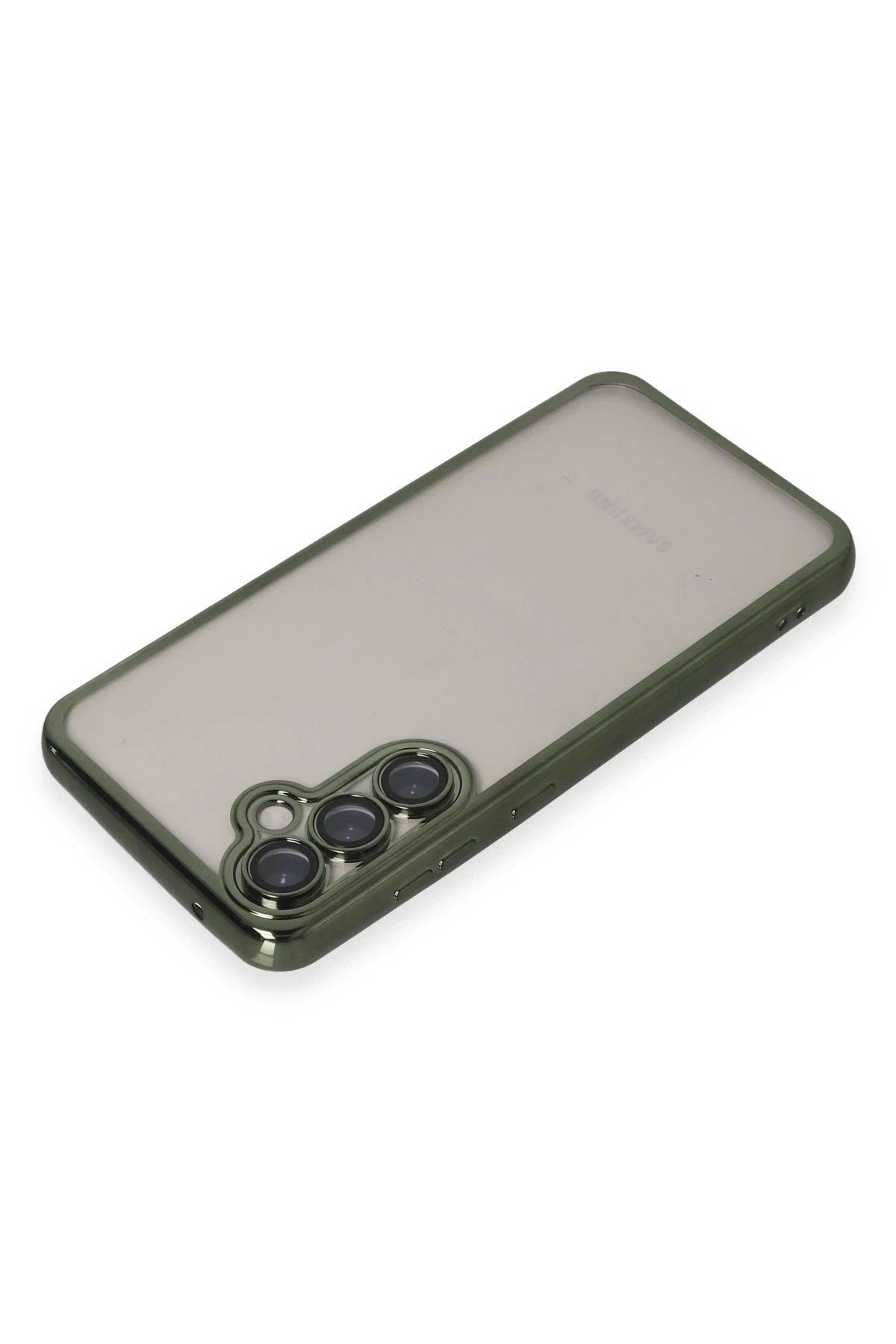 Mey İthalat® Samsung Galaxy S23 FE Kılıf Lensli Silikon - Yeşil