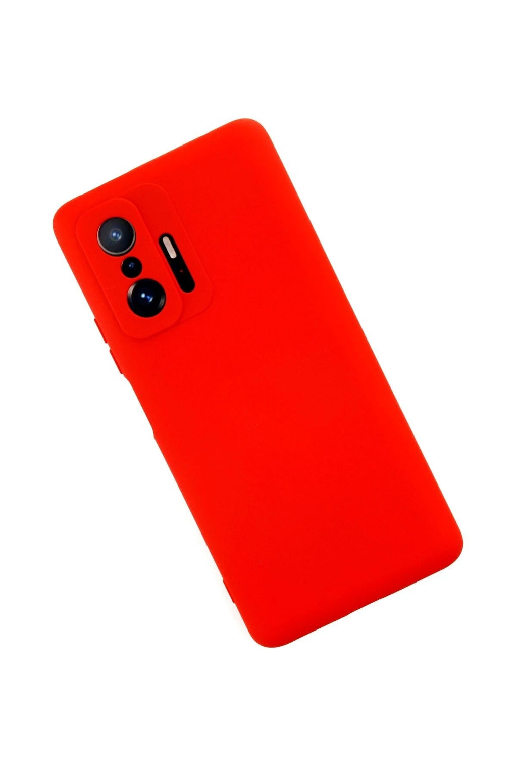 Mey İthalat® Mi 11T Pro Kılıf Nano içi Kadife Silikon - Kırmızı