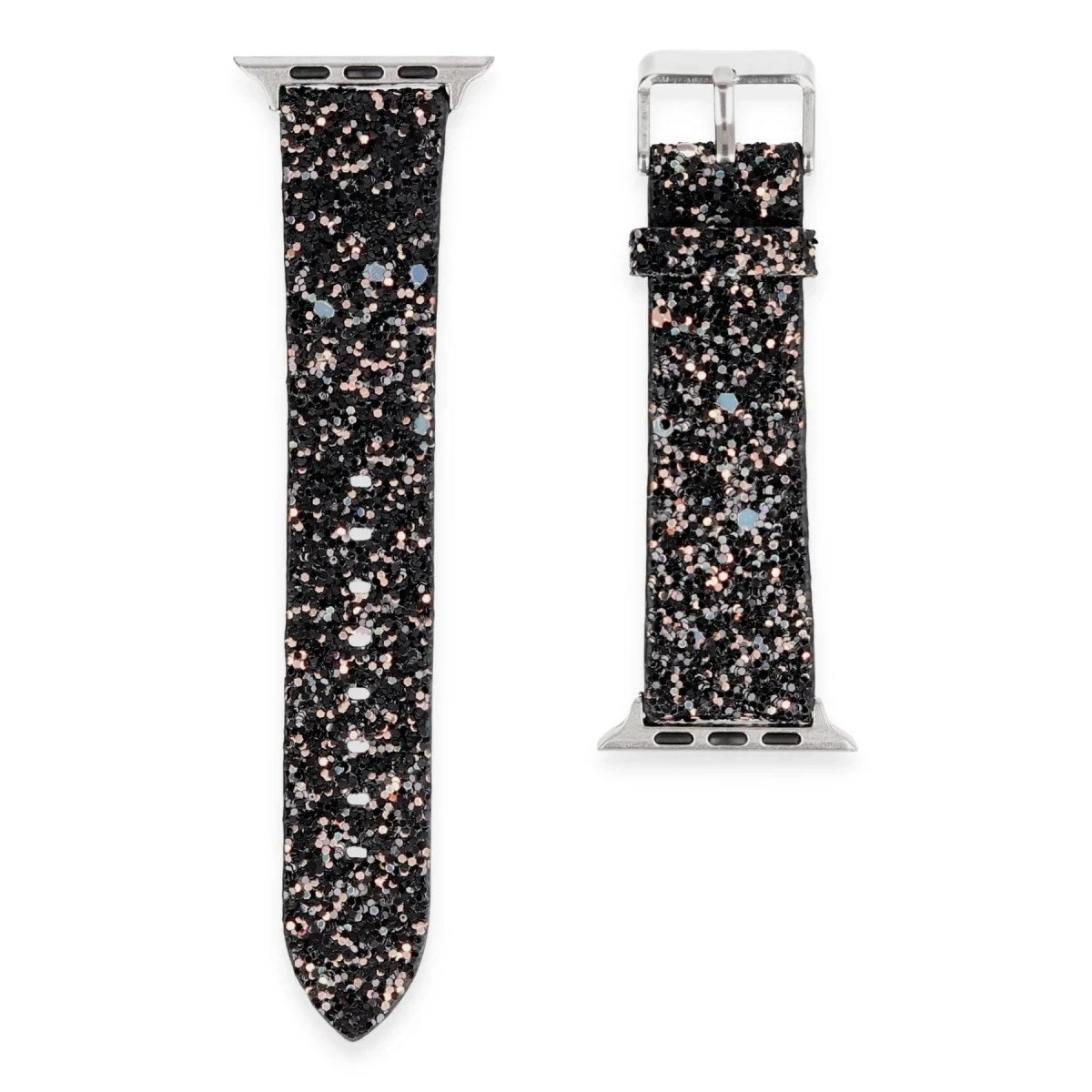 Mey İthalat® Watch 42mm Starry Taşlı Kordon - Siyah