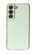 Mey İthalat® Samsung Galaxy S22 Plus Kılıf Volet Silikon - Açık Yeşil