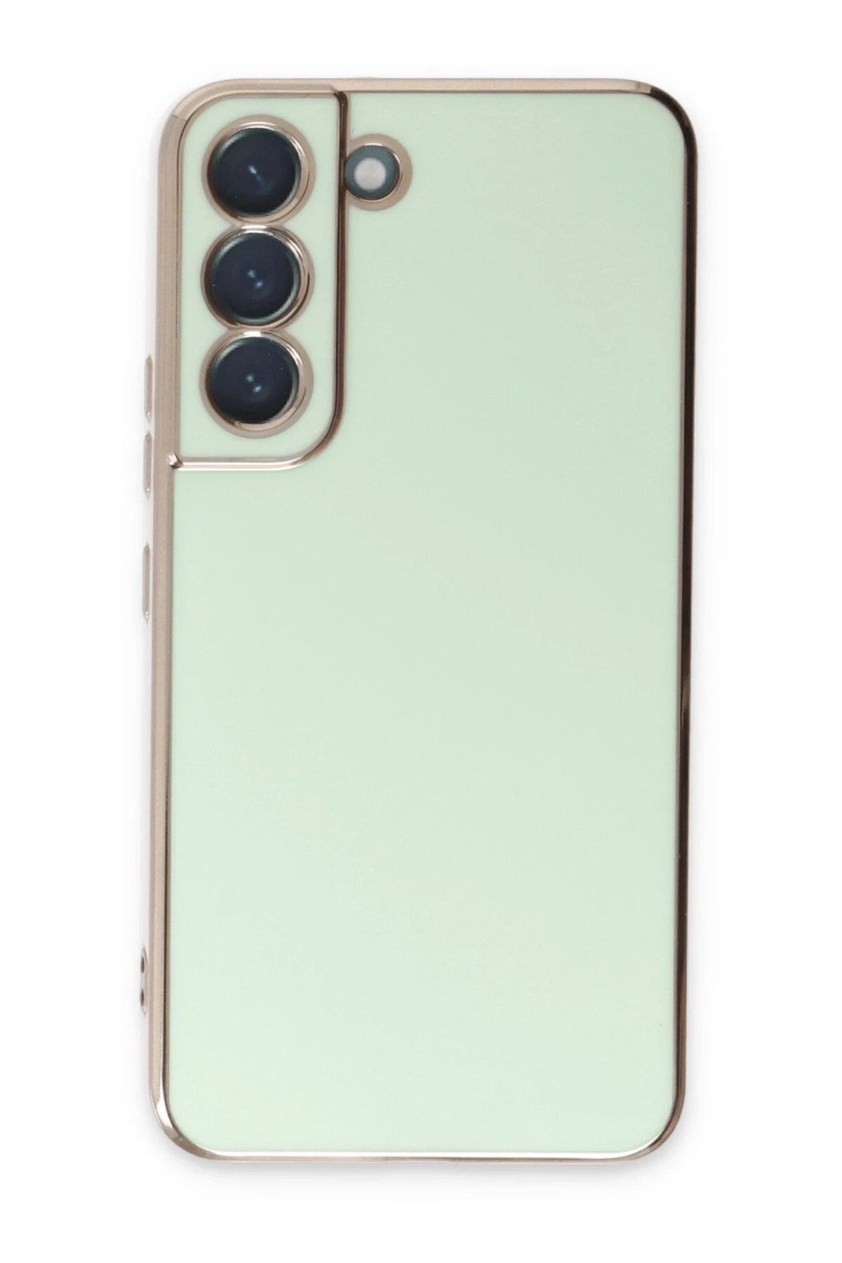 Mey İthalat® Samsung Galaxy S22 Plus Kılıf Volet Silikon - Açık Yeşil