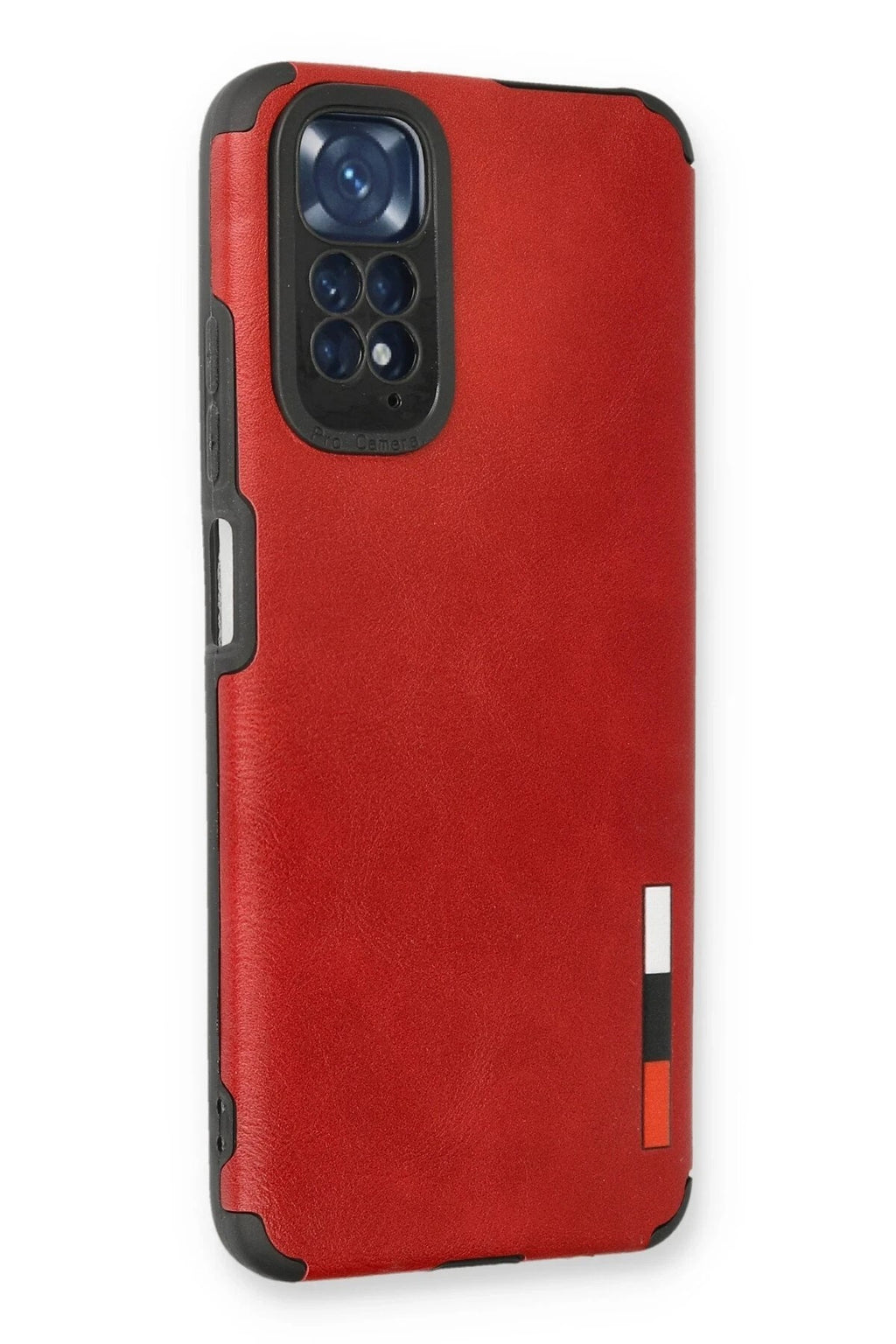 Mey İthalat® Redmi Note 11 Kılıf Loop Deri Silikon - Kırmızı