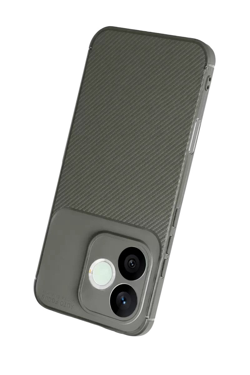 Mey İthalat® Huawei Honor 600 Lite Auto Focus Karbon Kapak - Gri