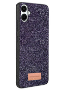 Mey İthalat® Samsung Galaxy A07 4G Bright Simli Kapak - Derin Mor