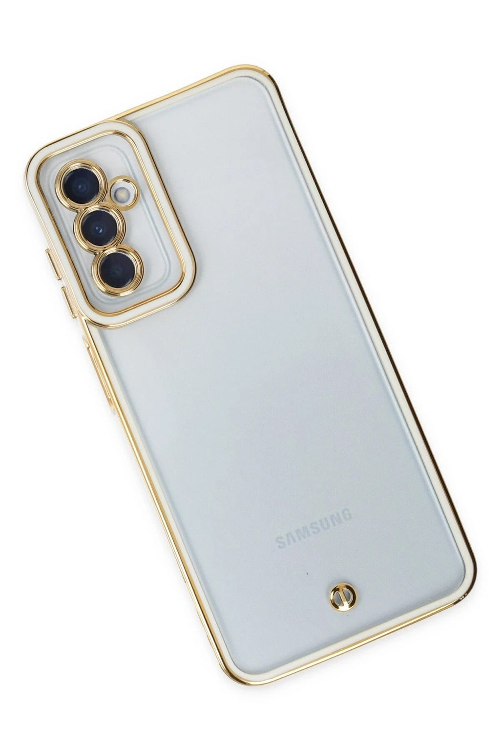 Mey İthalat® Samsung Galaxy M23 Kılıf Liva Lens Silikon - Beyaz