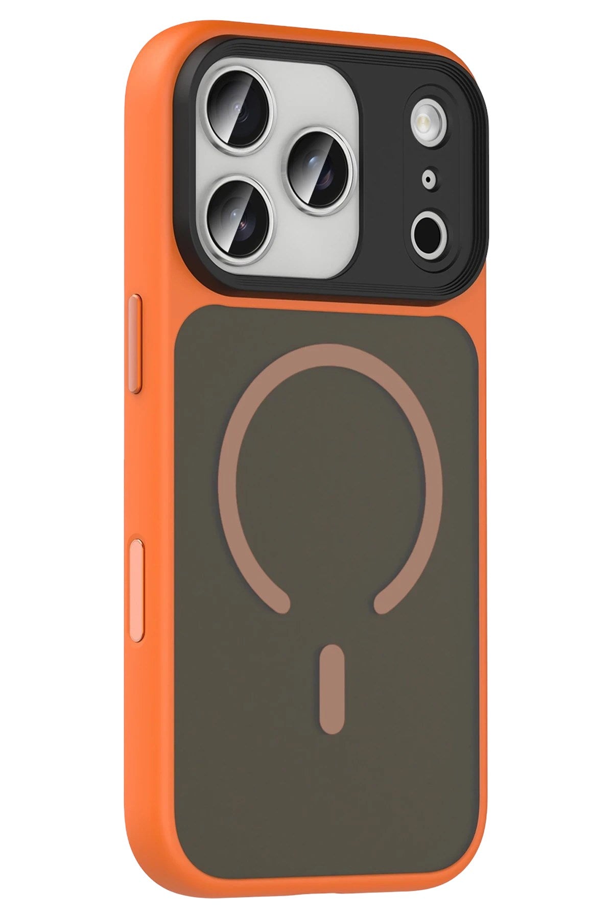 Mey İthalat® iPhone 17 Pro Megane Magsafe Kapak - Turuncu