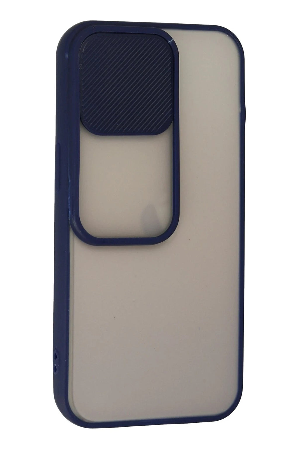 Mey İthalat® iPhone 13 Pro Kılıf Palm Buzlu Kamera Sürgülü Silikon - Lacivert