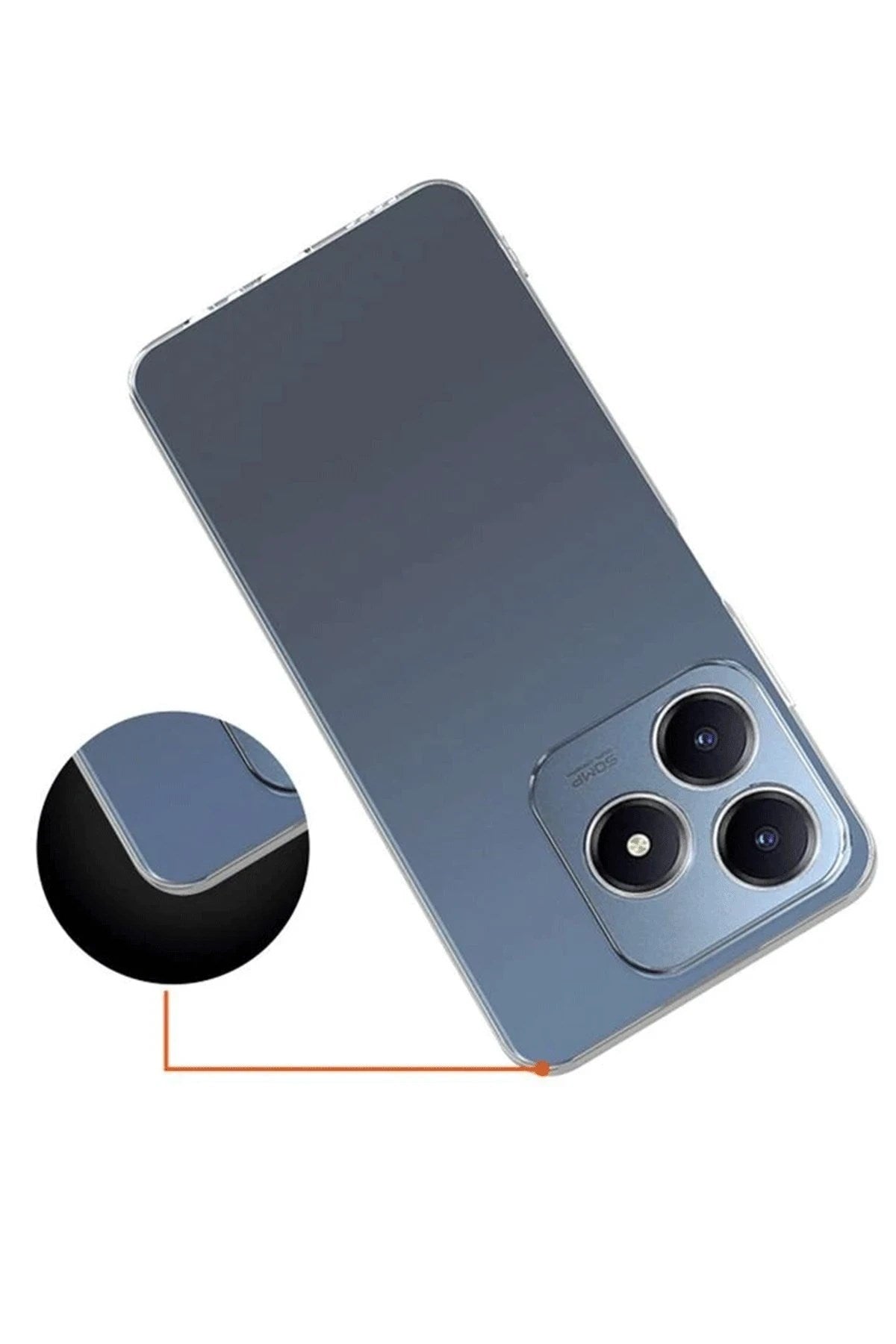Mey İthalat® Realme C61 Kılıf Lüx Şeffaf Silikon