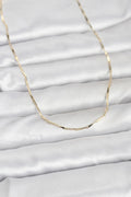 Mey İthalat® CM 14K Gold Renk Çubuk Kesme Zincir Model 60 cm Kadın Kolye