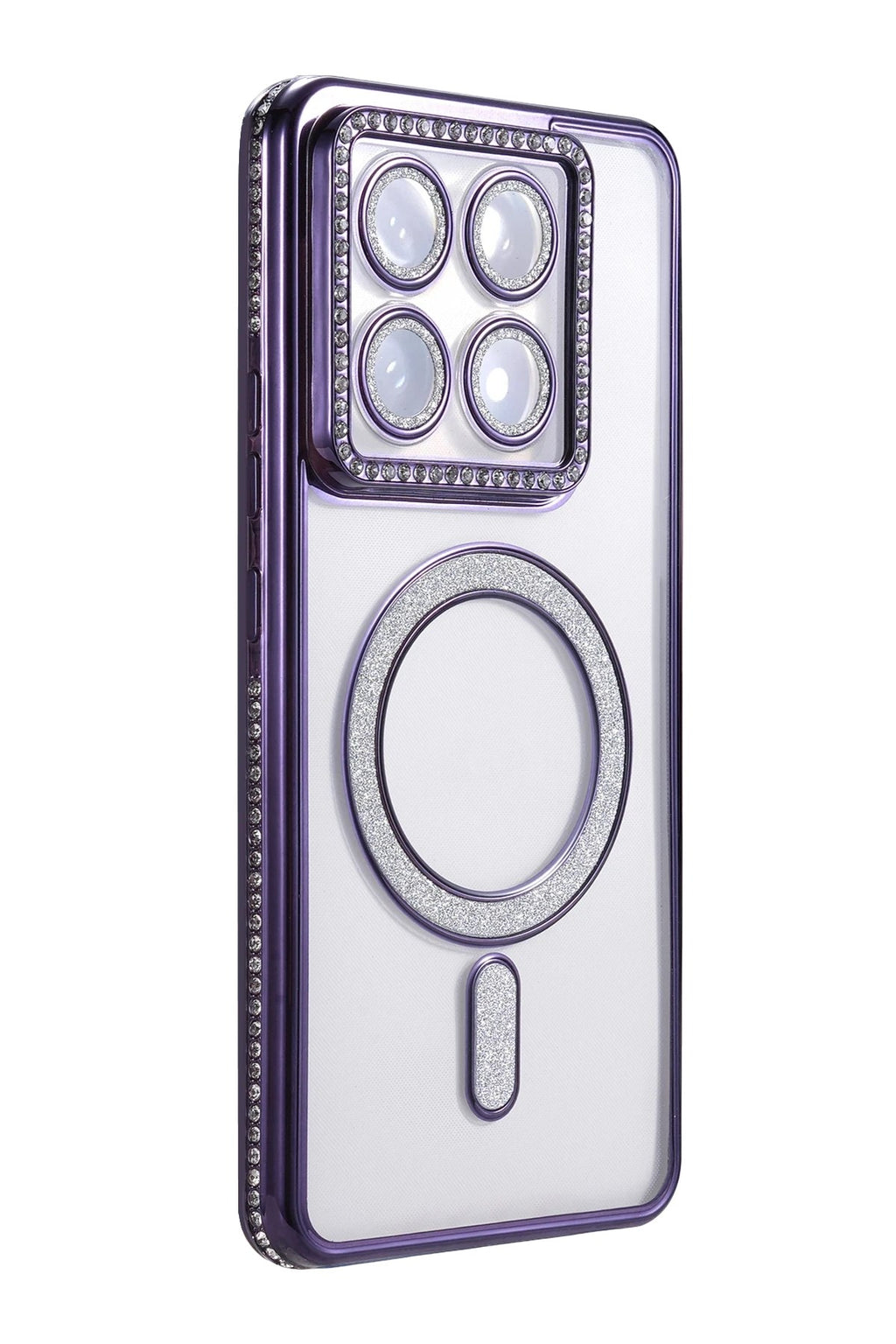 Mey İthalat® Mi 14T Pro Joke Simli Magneticsafe Kılıf - Derin Mor
