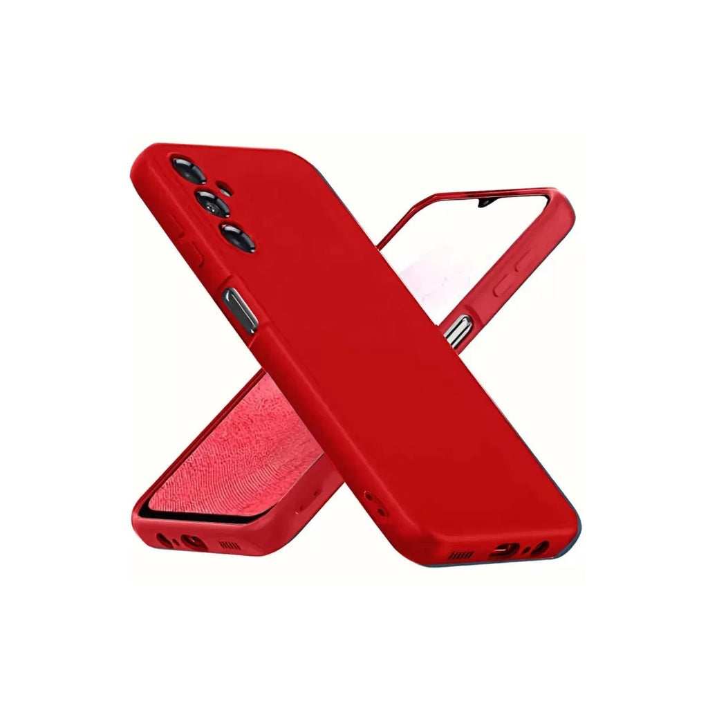 Mey İthalat® Samsung Galaxy A34 5G Kılıf First Silikon - Kırmızı