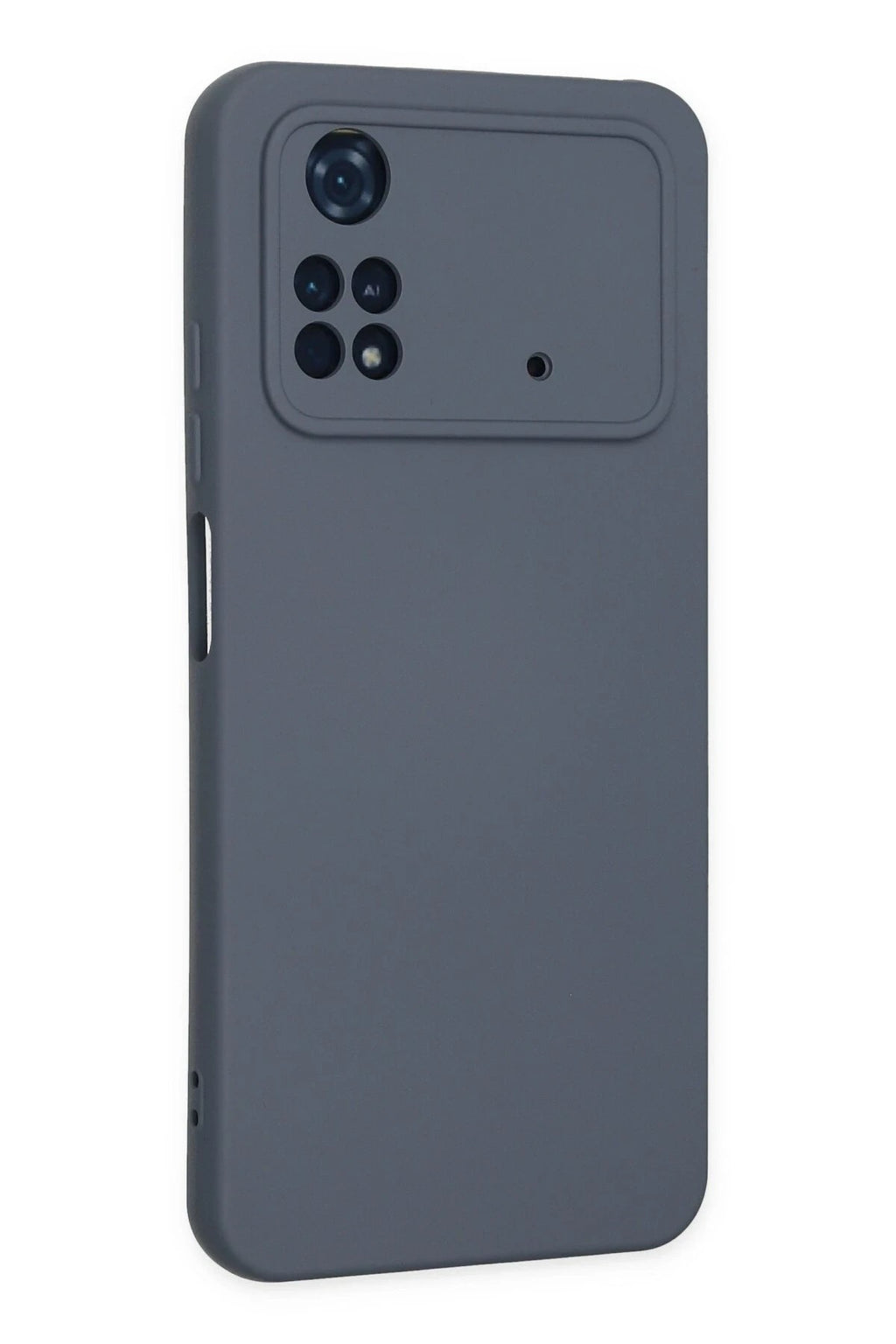 Mey İthalat® Poco M4 Pro 4G Kılıf Nano içi Kadife Silikon - Gri
