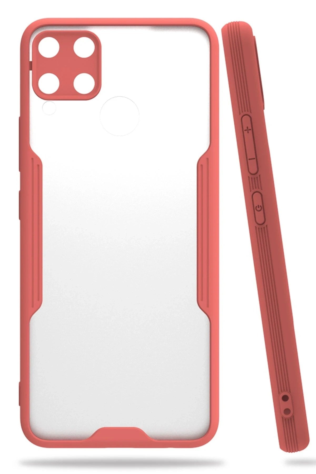 Mey İthalat® Realme C15 Kılıf Platin Silikon - Pembe