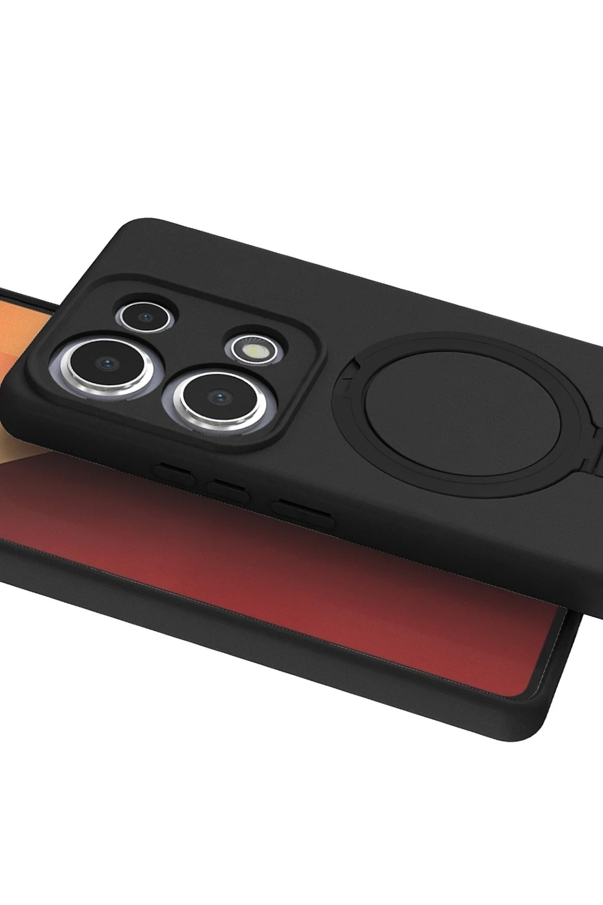 Mey İthalat® Redmi Note 13 Pro 4G Regal Magsafe Standlı Kapak - Siyah