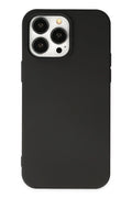 Mey İthalat® iPhone 15 Pro Kılıf Nano içi Kadife Silikon - Siyah
