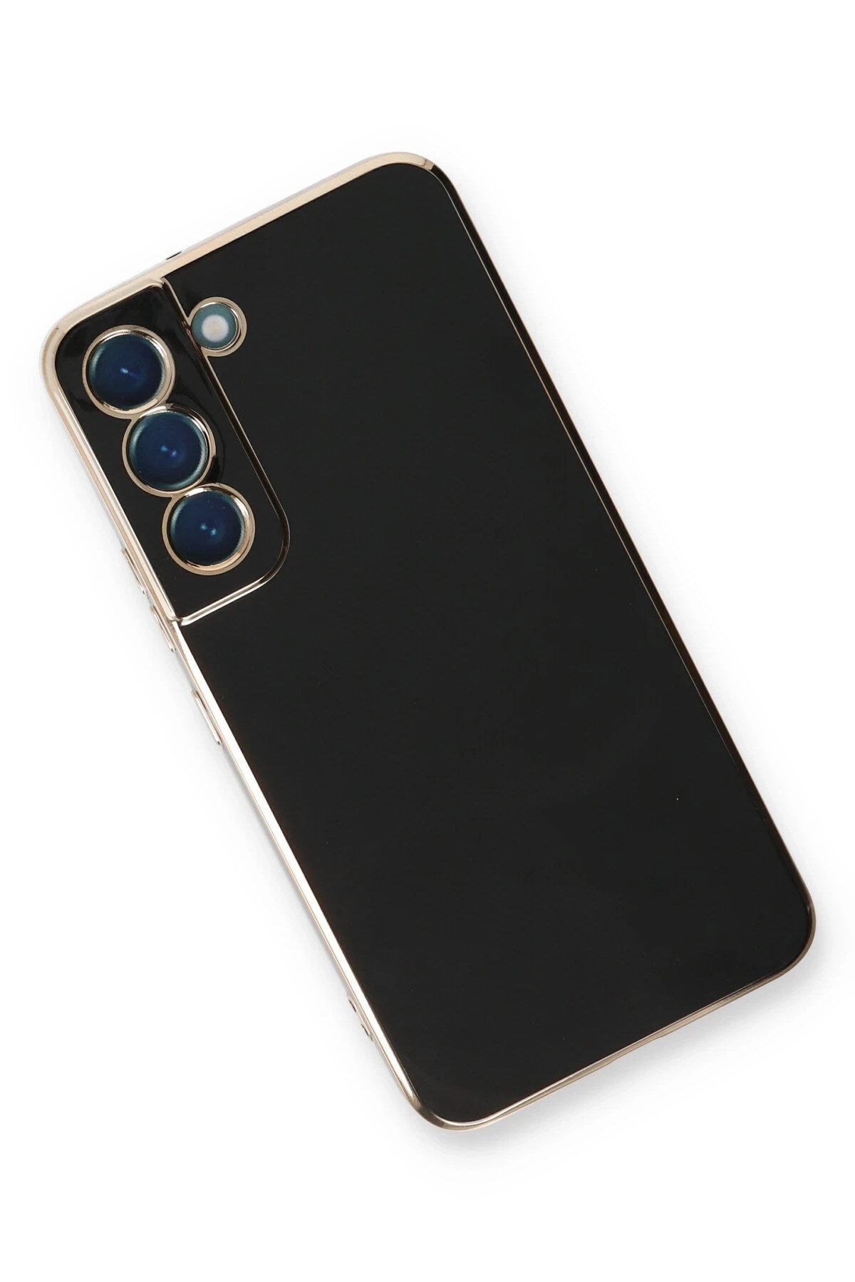 Mey İthalat® Samsung Galaxy S22 Plus Kılıf Volet Silikon - Siyah