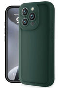 Mey İthalat® iPhone 16 Pro Kılıf Viera Silikon - Koyu Yeşil