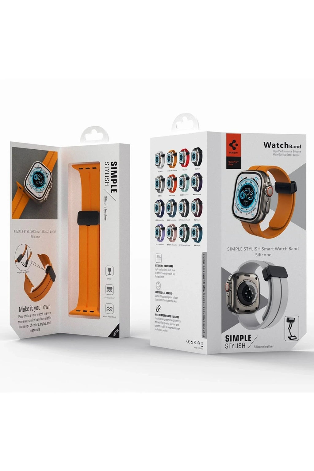 Mey İthalat® Watch 38mm KR412 Elegance Stylısh Kordon - Koyu Yeşil