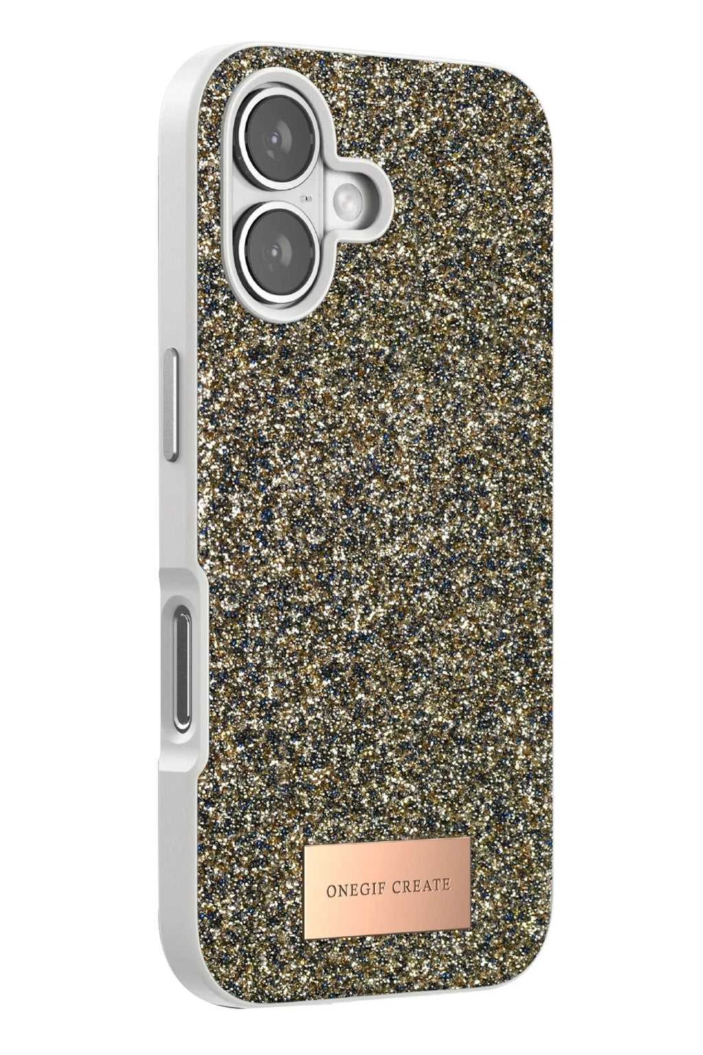 Mey İthalat® iPhone 17 Bright Simli Kapak - Çöl Titanyum