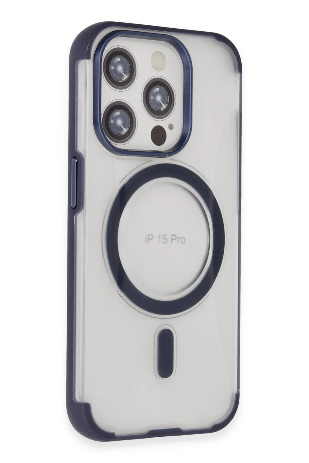 Mey İthalat® iPhone 15 Pro Max Hilton Magsafe Kapak - Lacivert