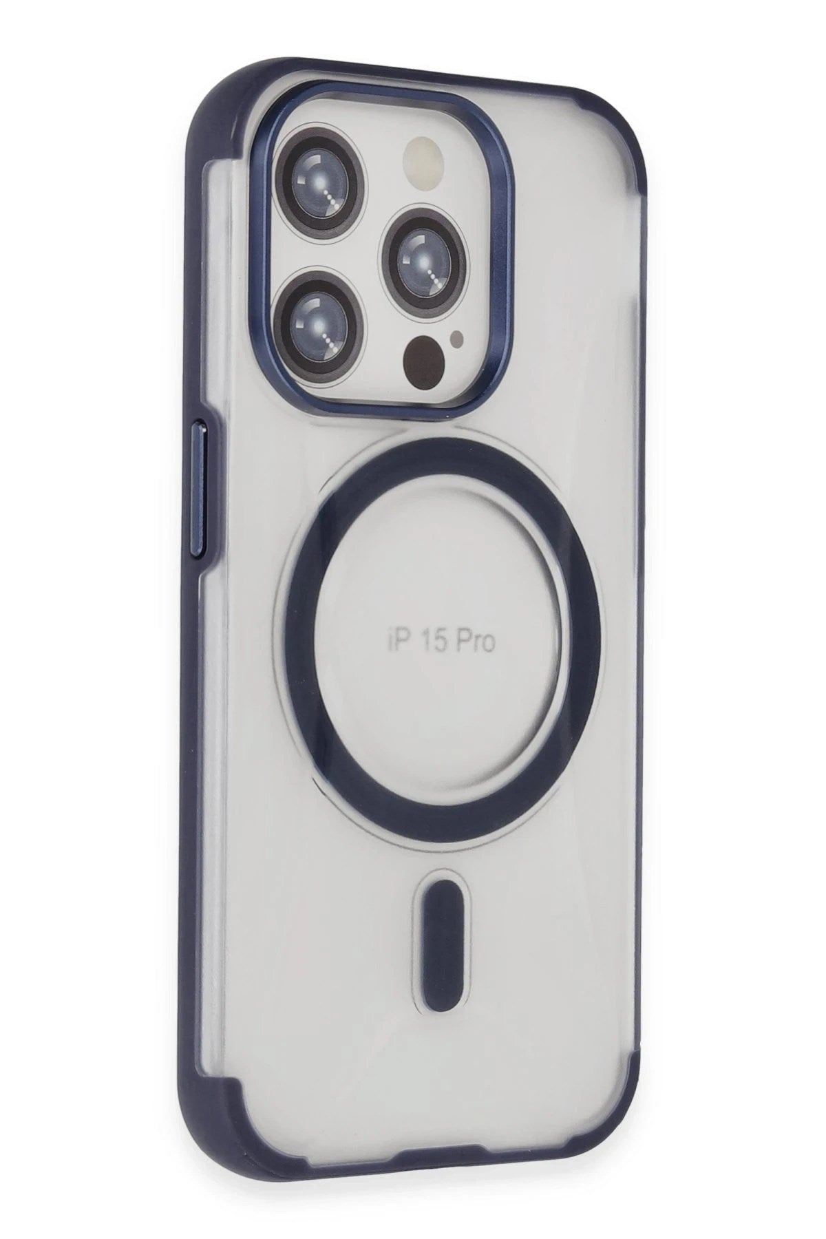 Mey İthalat® iPhone 15 Pro Max Hilton Magsafe Kapak - Lacivert