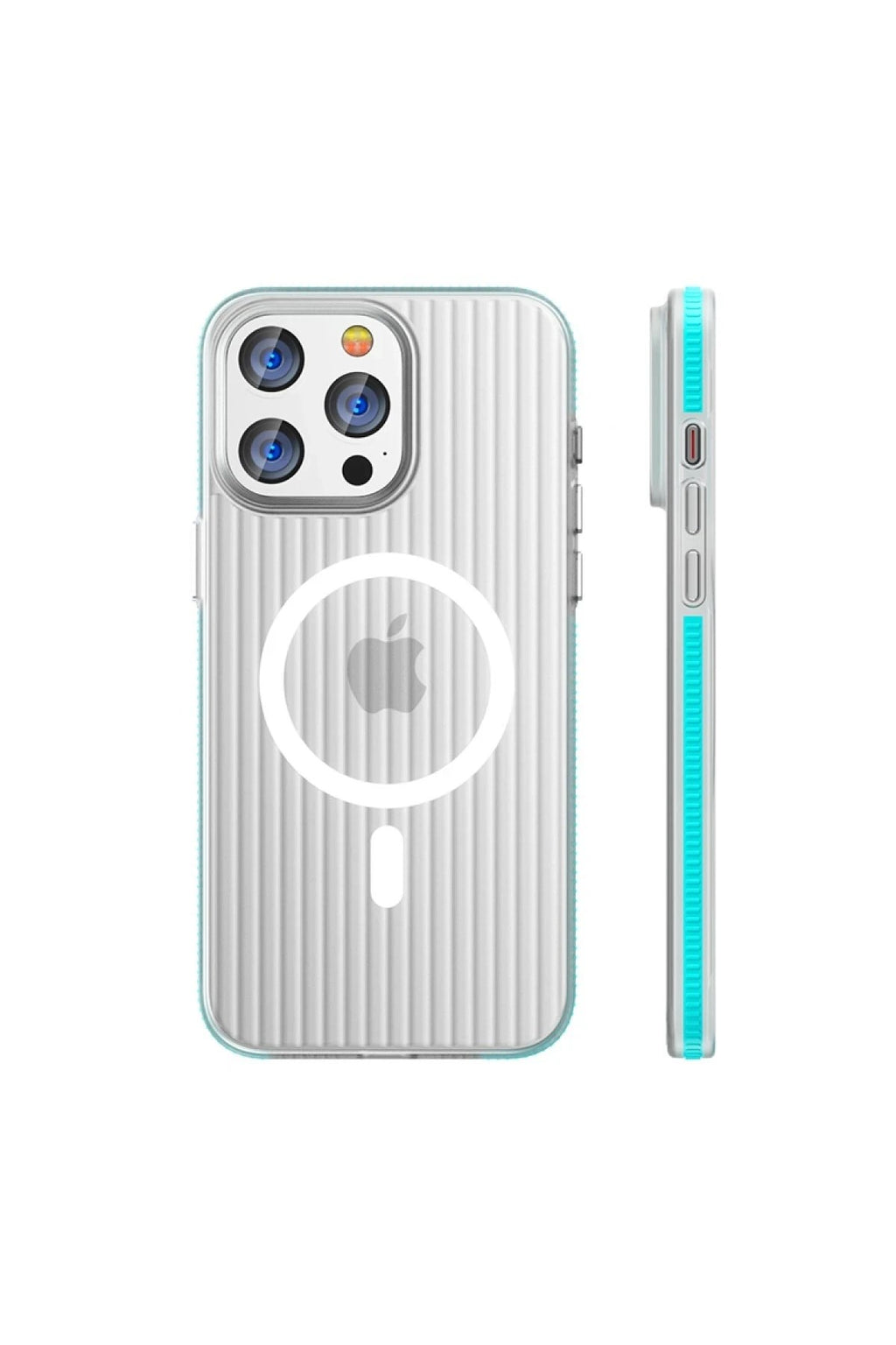 Mey İthalat® iPhone 16 Pro Max Line Magsafe Kapak - Mavi