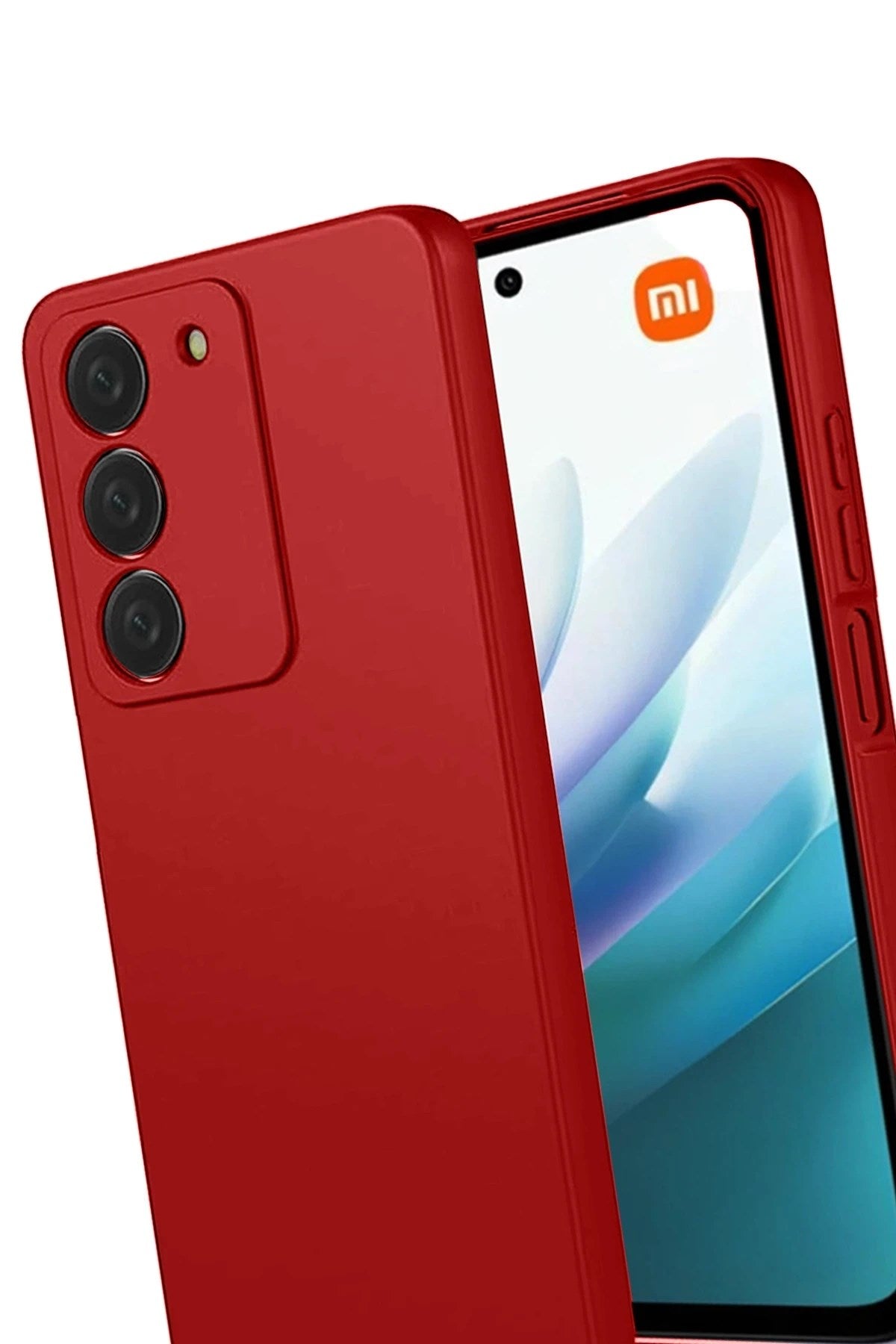 Mey İthalat® Redmi 15 4G First Silikon - Kırmızı