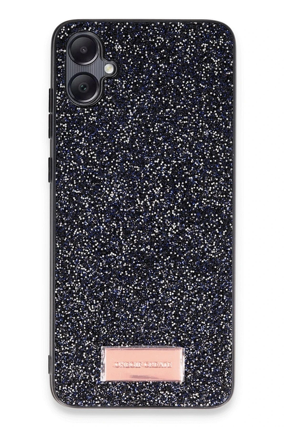 Mey İthalat® Samsung Galaxy A05 Bright Simli Kapak - Siyah