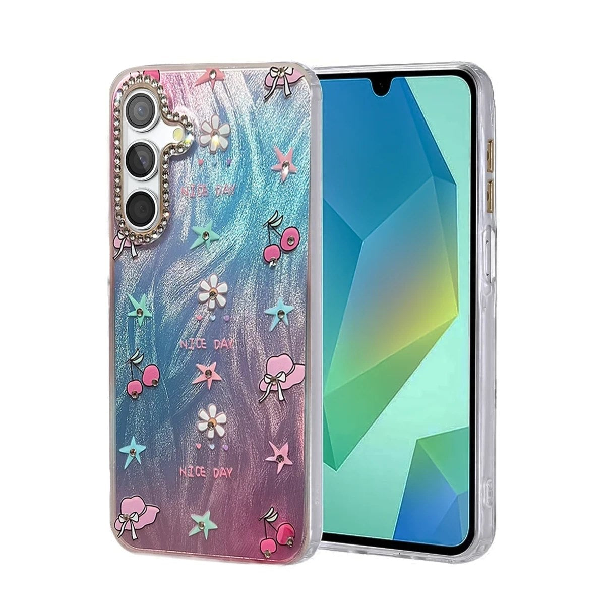Mey İthalat® Samsung Galaxy A15 4G Kılıf Blade Aynalı Desenli Kapak - Desen 4