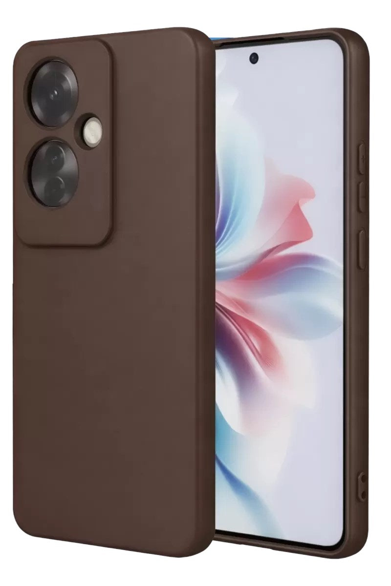 Mey İthalat® Reno 11F Kılıf First Silikon - Kahverengi