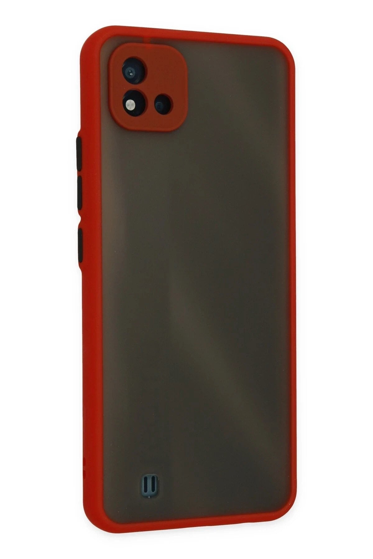 Mey İthalat® Realme C11 2021 Kılıf Montreal Silikon Kapak - Kırmızı