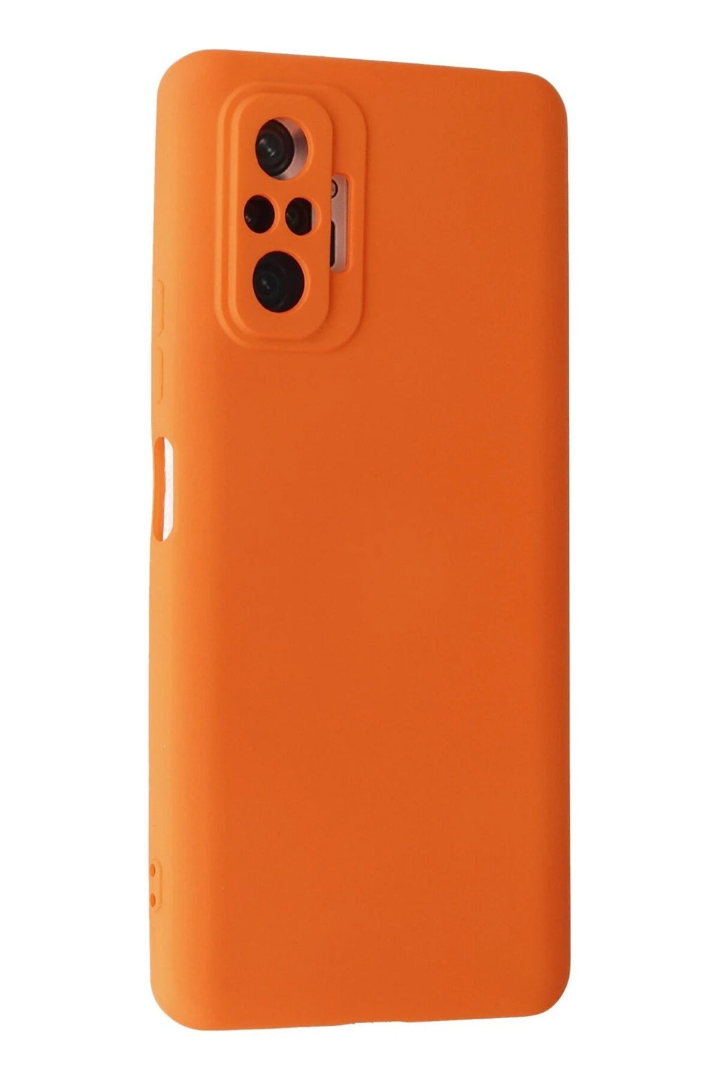 Mey İthalat® Redmi Note 10 Pro Kılıf Nano içi Kadife Silikon - Turuncu