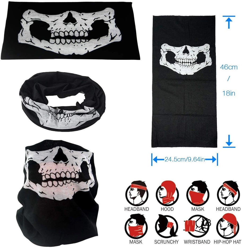 Mey İthalat® Motorcu Boyunluk Baf Buff Bandana 25x48 cm Model 7