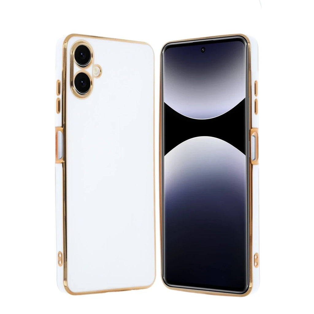 Mey İthalat® Samsung Galaxy A06 Kılıf Volet Silikon - Beyaz