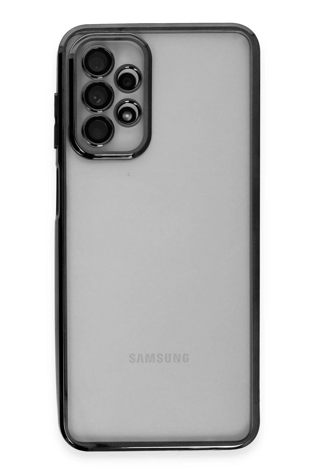 Mey İthalat® Samsung Galaxy A23 4G Kılıf Lensli Silikon - Siyah