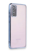 Mey İthalat® Samsung Galaxy S20 FE Kılıf Lensli Silikon - Açık Mavi