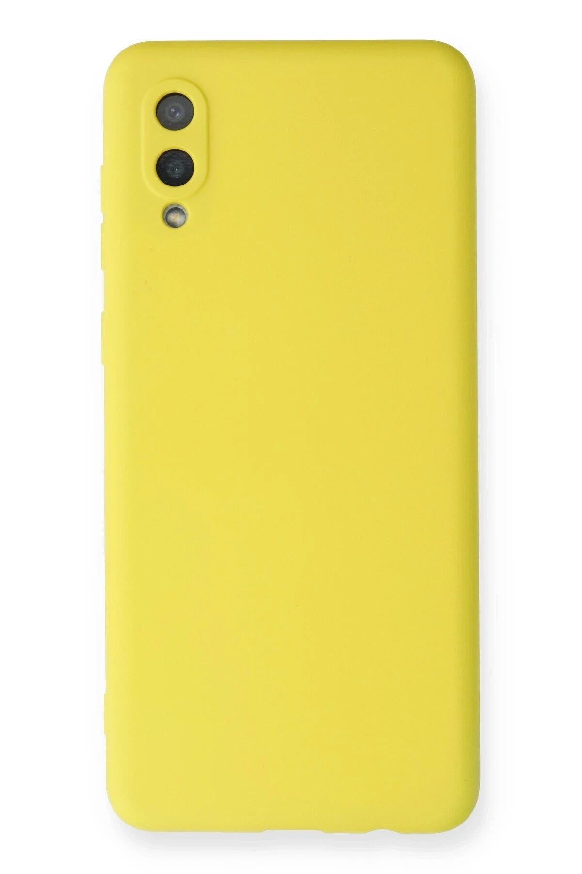 Mey İthalat® Samsung Galaxy A02 Kılıf Nano içi Kadife Silikon - Sarı