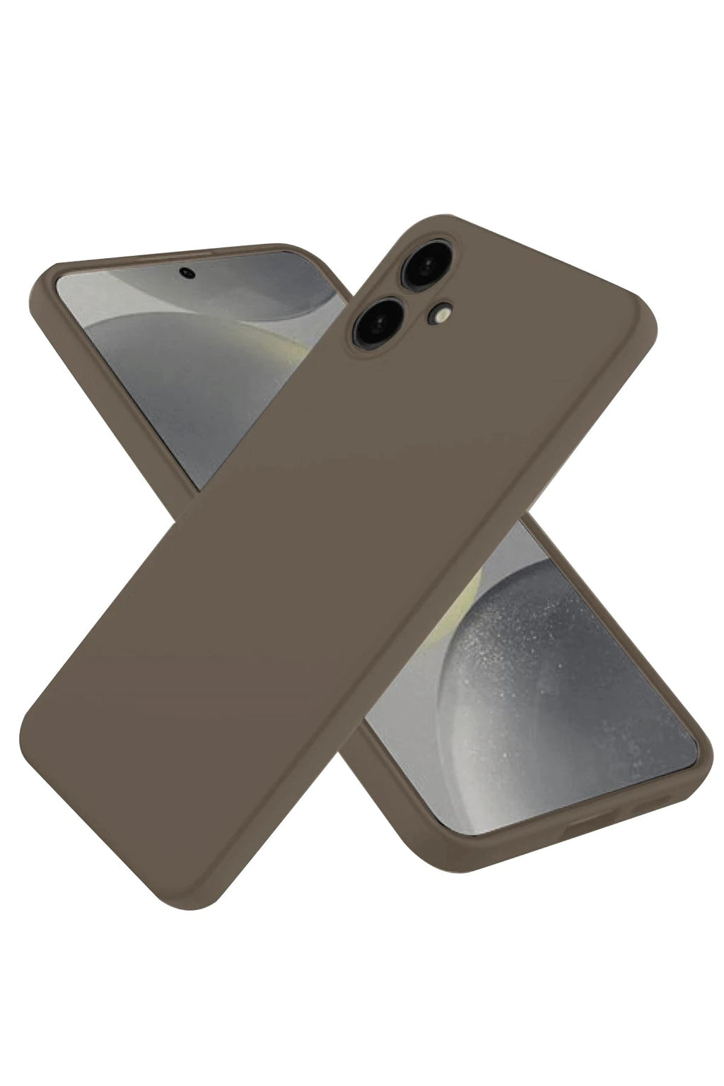 Mey İthalat® Samsung Galaxy A06 Kılıf First Silikon - Kahverengi