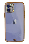 Mey İthalat® iPhone 12 Kılıf Liva Taşlı Silikon - Pembe