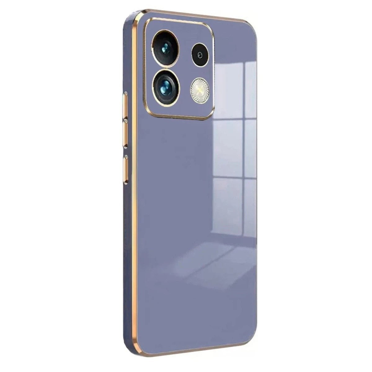 Mey İthalat® Poco M6 Pro 4G Kılıf Volet Silikon - Mavi