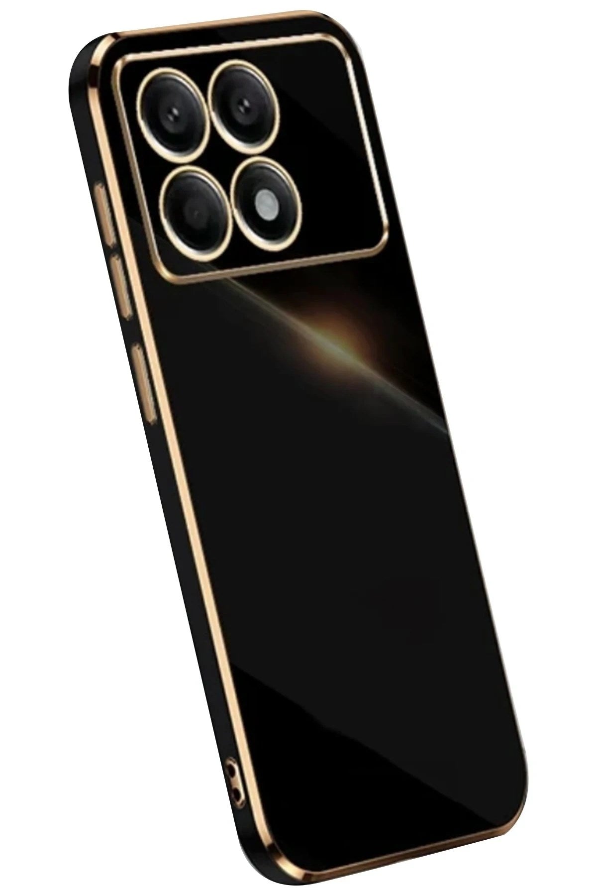 Mey İthalat® Poco X6 Pro Kılıf Volet Silikon - Siyah
