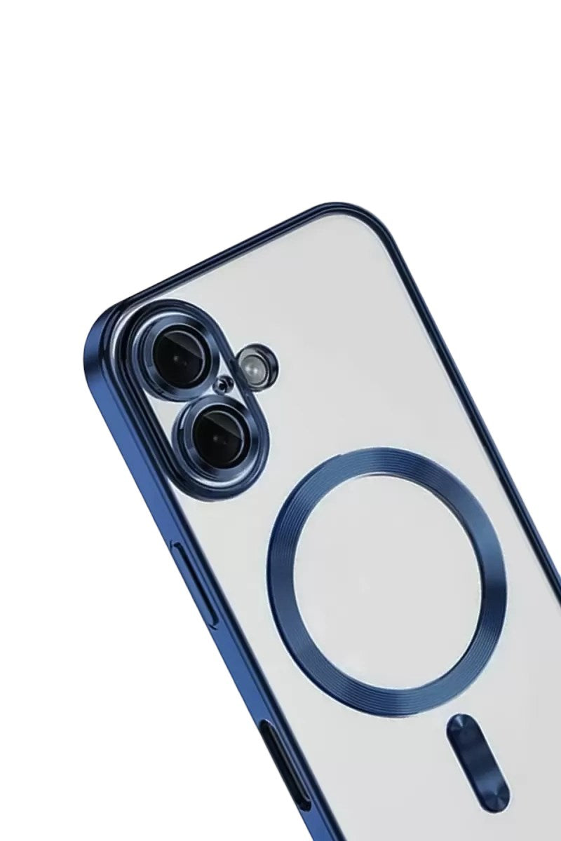 Mey İthalat® iPhone 16 Kılıf Kross Magneticsafe Kapak - Lacivert