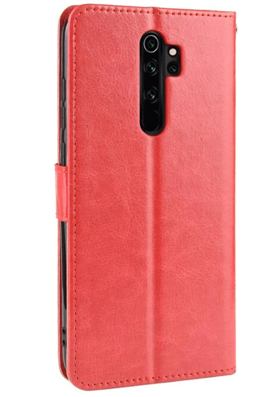 Mey İthalat® Redmi Note 8 Pro Kılıf Trend S Plus Kapaklı Kılıf - Kırmızı