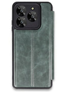 Mey İthalat® General Mobile Era 30 Kılıf Flip Cover - Koyu Yeşil