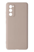 Mey İthalat® Samsung Galaxy S20 FE Kılıf Nano içi Kadife Silikon - Pudra