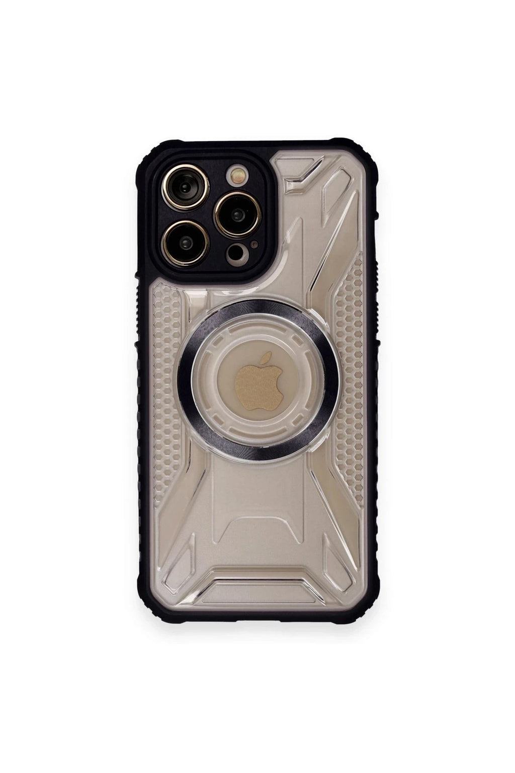 Mey İthalat® iPhone 12 Pro Kılıf Prag Magneticsafe Kapak - Siyah