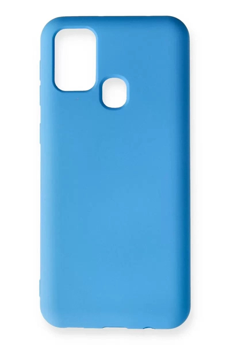 Mey İthalat® Samsung Galaxy M31 Kılıf Nano içi Kadife Silikon - Mavi