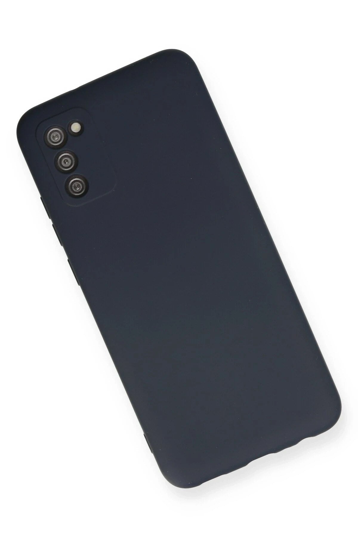 Mey İthalat® Samsung Galaxy A03S Kılıf Nano içi Kadife Silikon - Lacivert